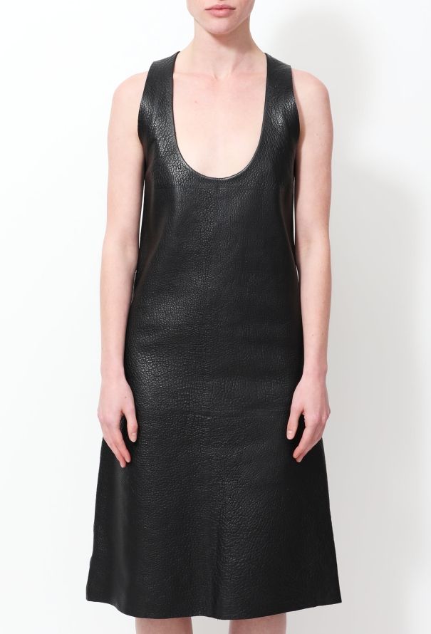 Bottega Veneta Pre-Fall 2019 Leather Shift Dress - 3
