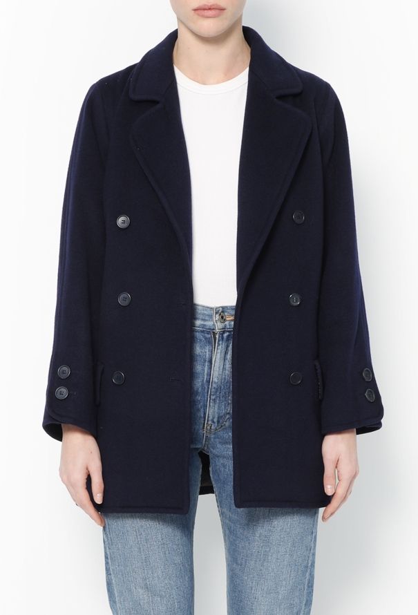 Saint Laurent Late '60s Classic Wool Peacoat - 1