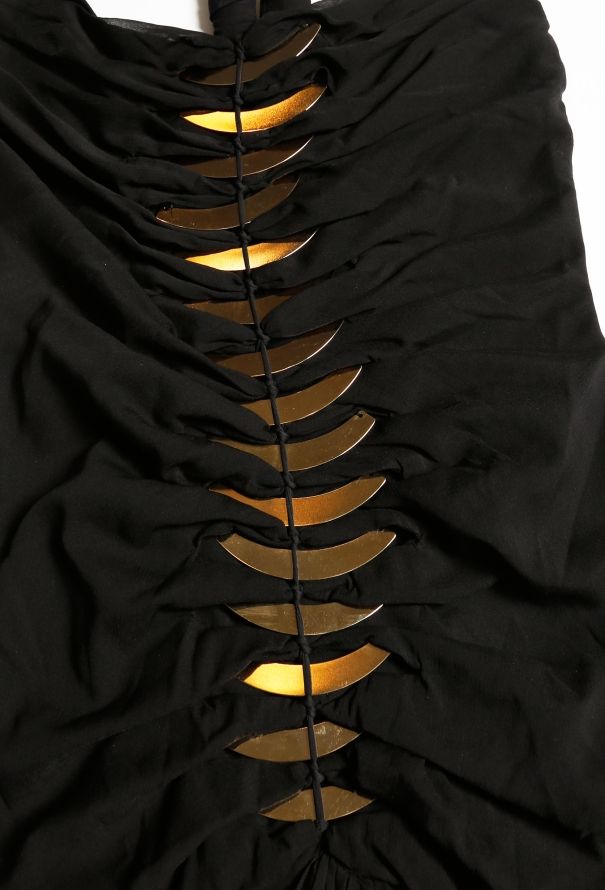 Gucci Iconic Tom Ford 2004 Silk Halter Dress - 7