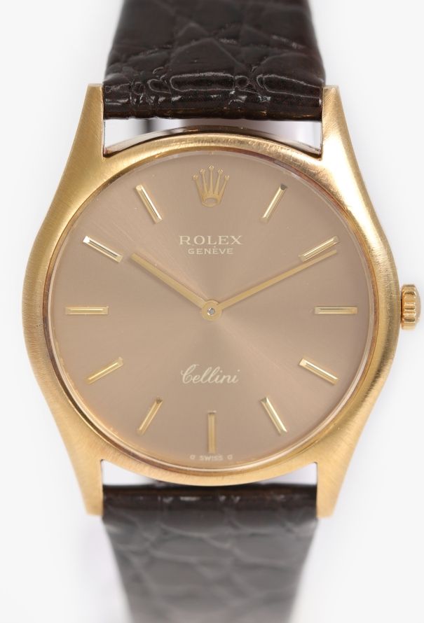 Rolex Elegant 1970s 18k Yellow Gold Cellini Watch - 2