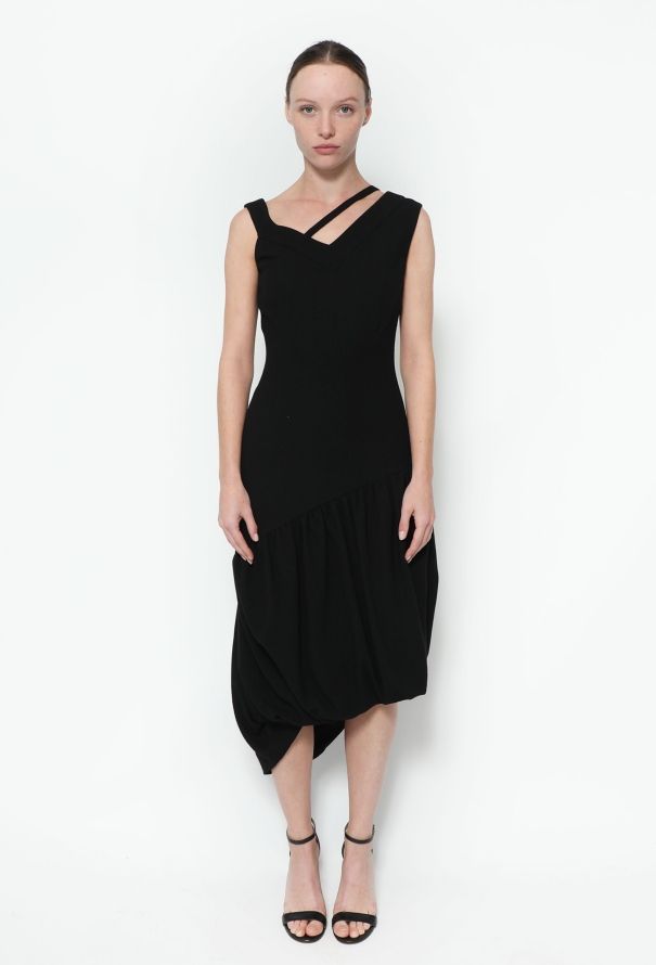 John Galliano 2000 Asymmetrical Crêpe Dress - 1