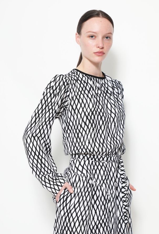 Saint Laurent 1980 Graphic Belted Dress - 3