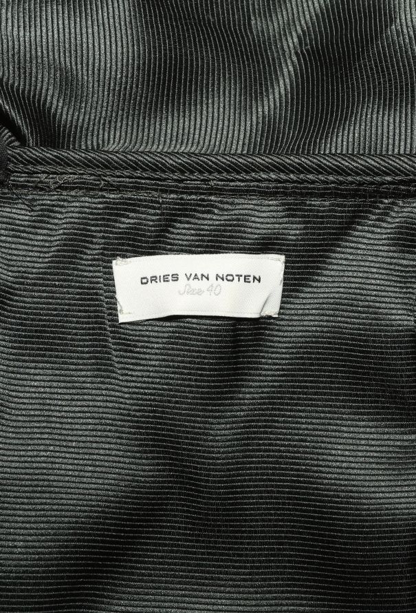 Dries Van Noten Asymmetrical Silk Halter Gown - 6