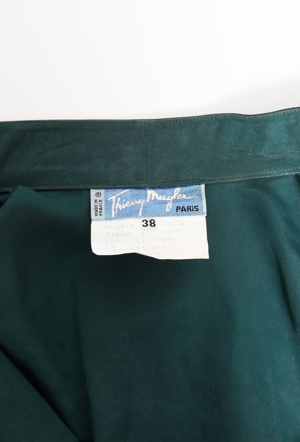 Thierry Mugler Early '90s Asymmetrical Buckled Silk Dress - 6