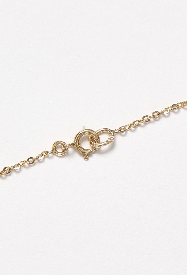 Modern Fine Jewelry 18k Yellow Gold, Fossilised Palm & Emerald Necklace - 5