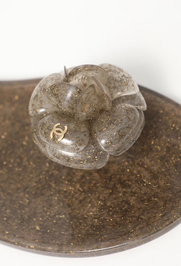 Chanel Iridescent Camélia 'CC' Sandals - 7