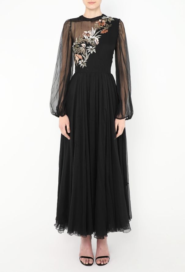 Nina Ricci 1950s Couture Embroidered Gown - 4