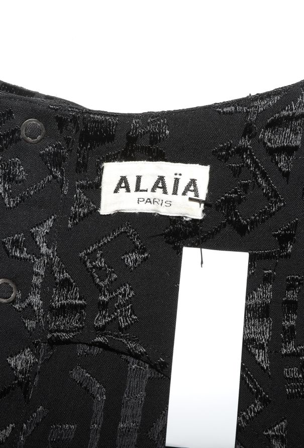 Alaïa S/S 1986 Jacquard Bodycon Dress - 7