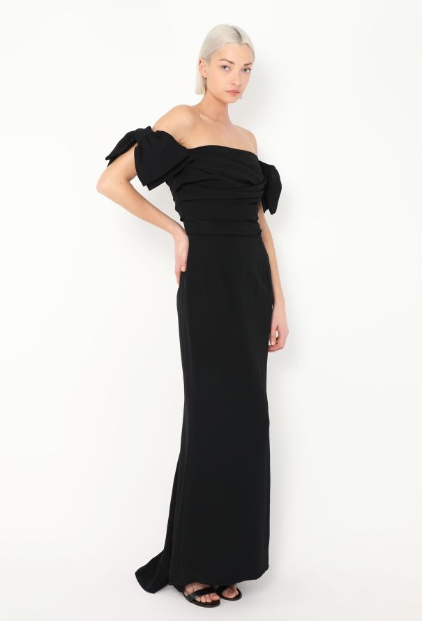 Dolce & Gabbana Off-Shoulder Draped Gown - 1
