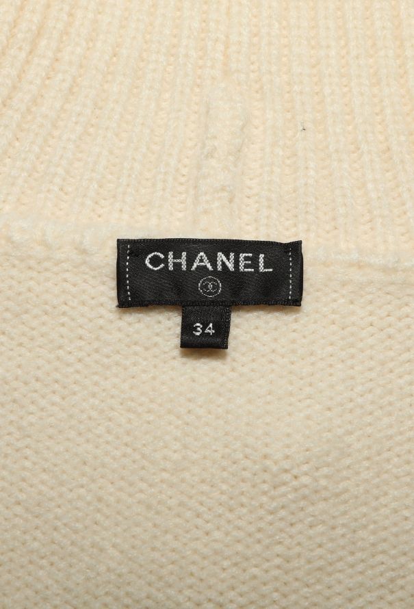 Chanel Thick Cashmere Clover Sweater - 6