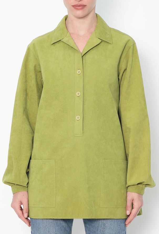 Halston Rare F/W 1973 Ultrasuede Tunic Top - 1