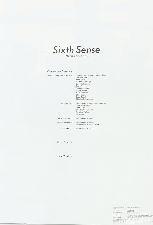 Comme des Garçons SIX Magazine: S/S 1990, No°5 - 3