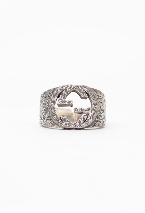 Gucci 2020 Arabesque Sterling Signet Ring - 1