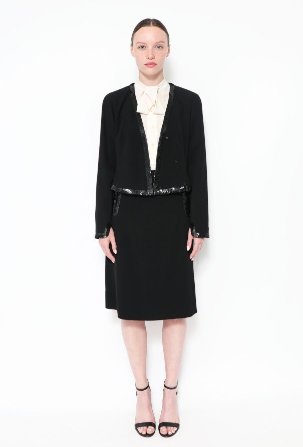 Chanel Sequin Trim Skirt Ensemble - 3