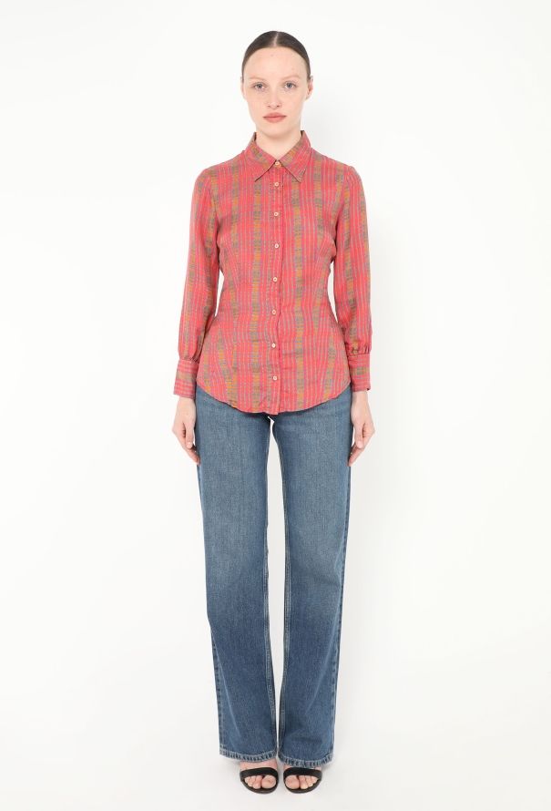 Prada Geometric Printed Silk Shirt - 3