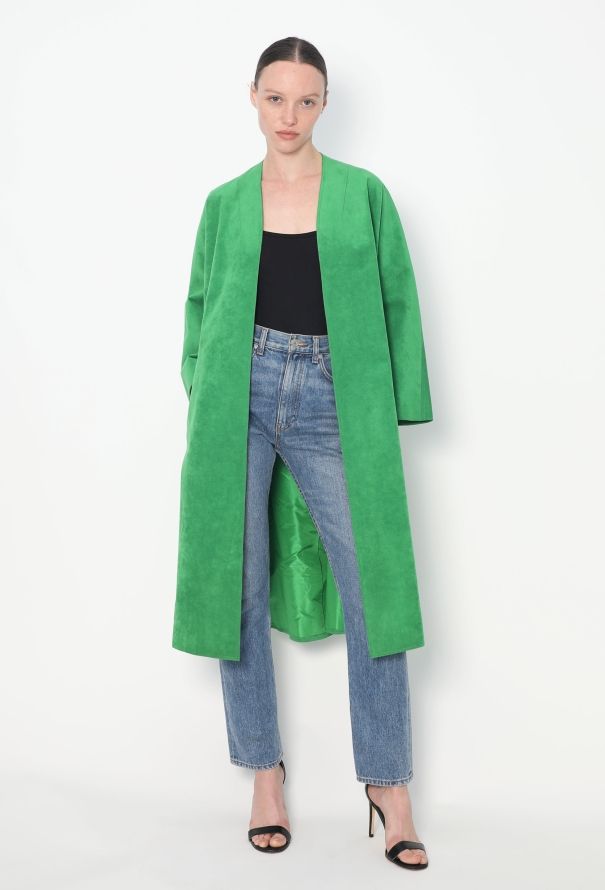 Halston Early '70s Ultrasuede Swing Coat - 3