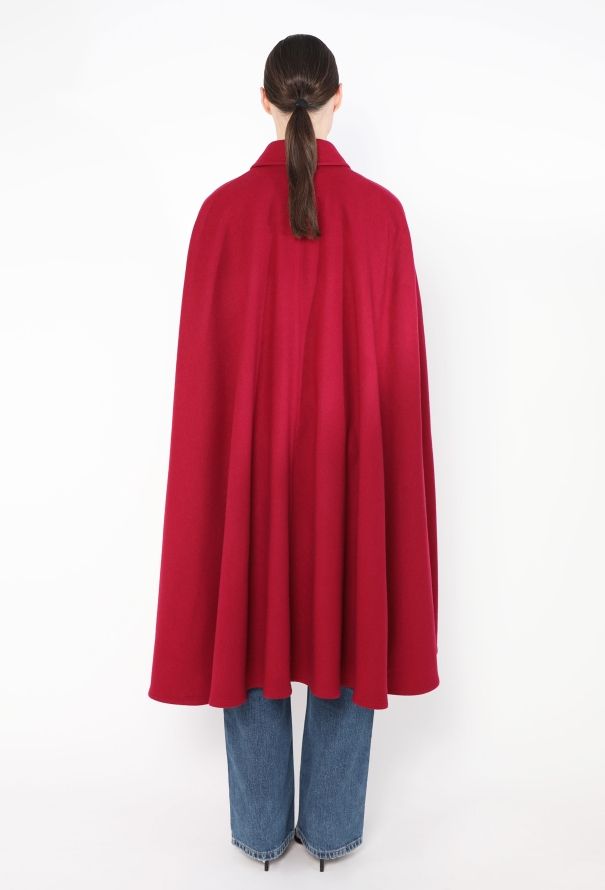Saint Laurent Rare F/W 1988 Felted Cape - 6
