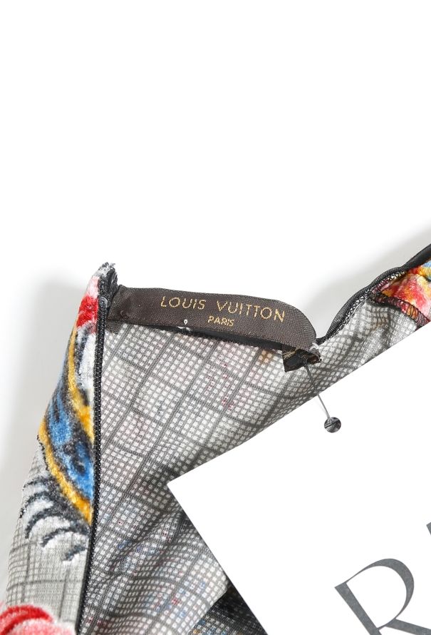 Louis Vuitton 2019 Checkered Floral Velvet Top - 6