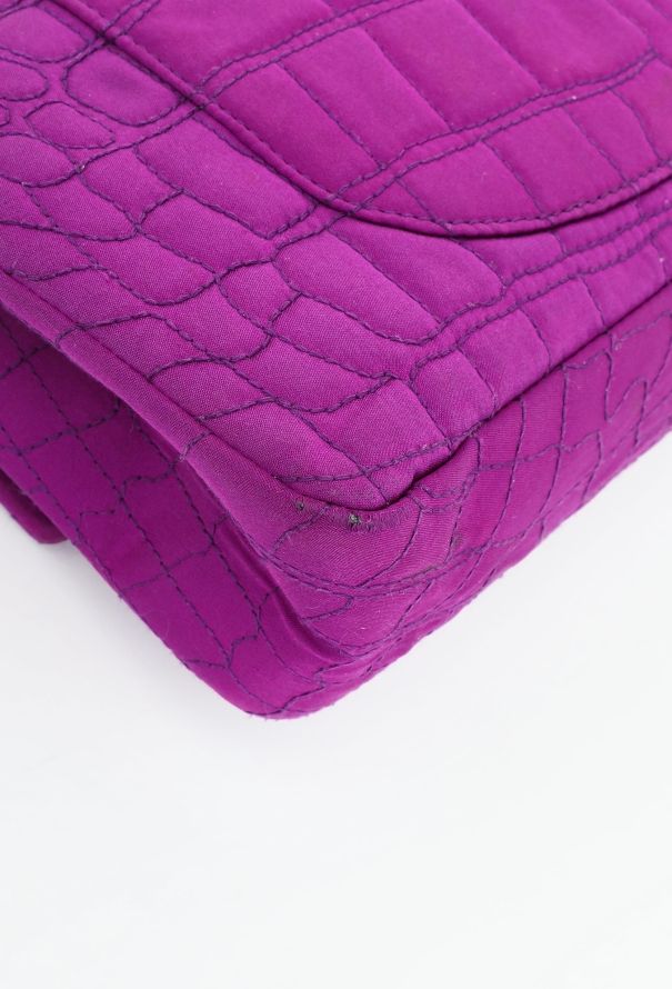 Chanel F/W 2007 Crocodile Quilted 2.55 Medium Flap Bag - 11