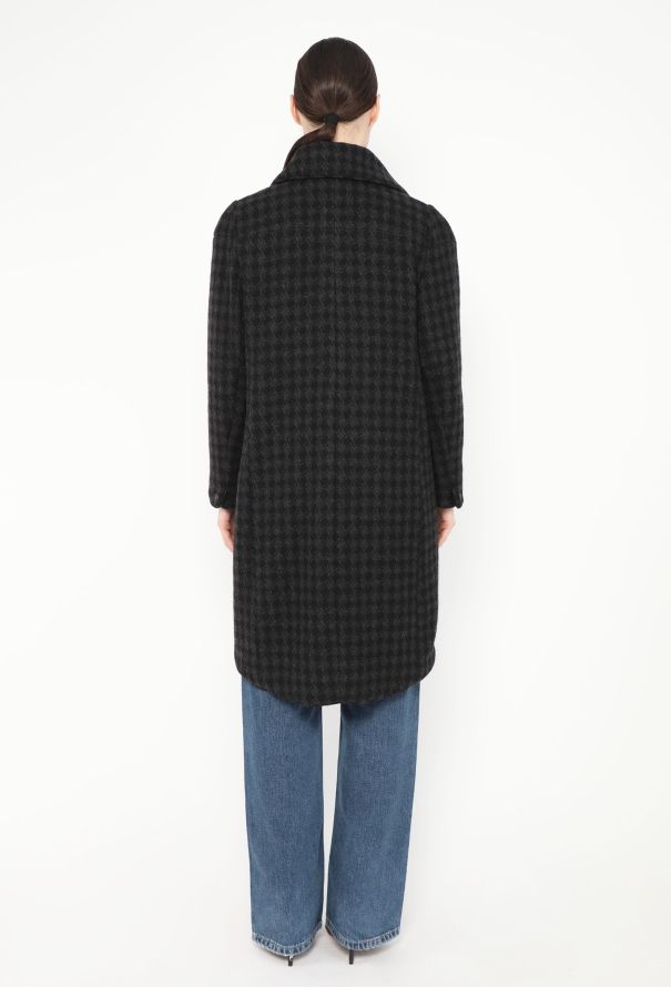 Chanel F/W 2008 Cashmere Houndstooth Coat - 5