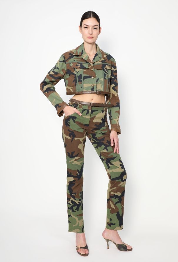 Christian Dior ICONIC 2001 Belted Camouflage Ensemble - 1