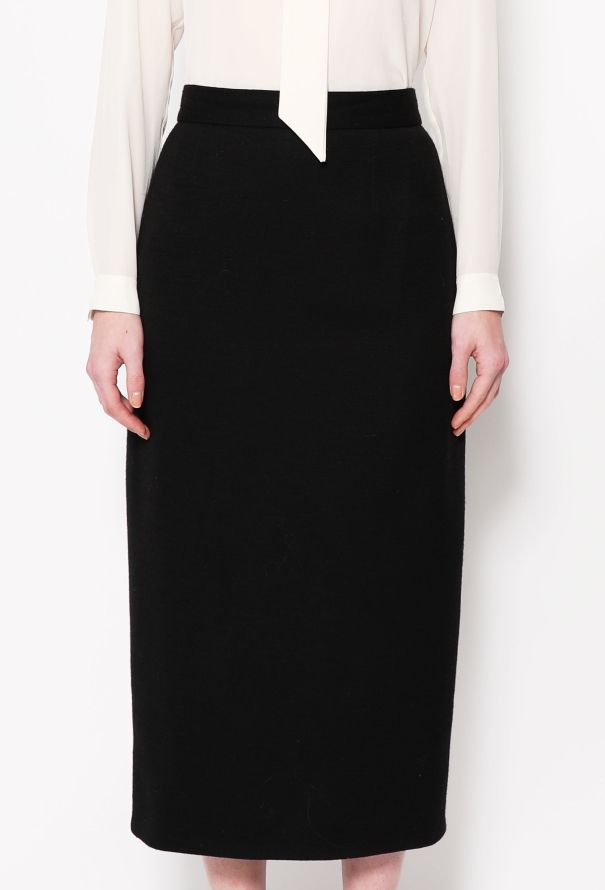 Chanel 1993 High-Waisted Knit Skirt - 2