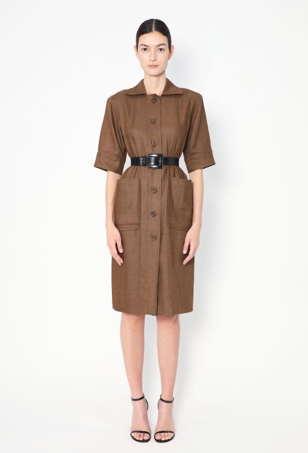 Saint Laurent F/W 1983 Linen Tunic Dress - 1
