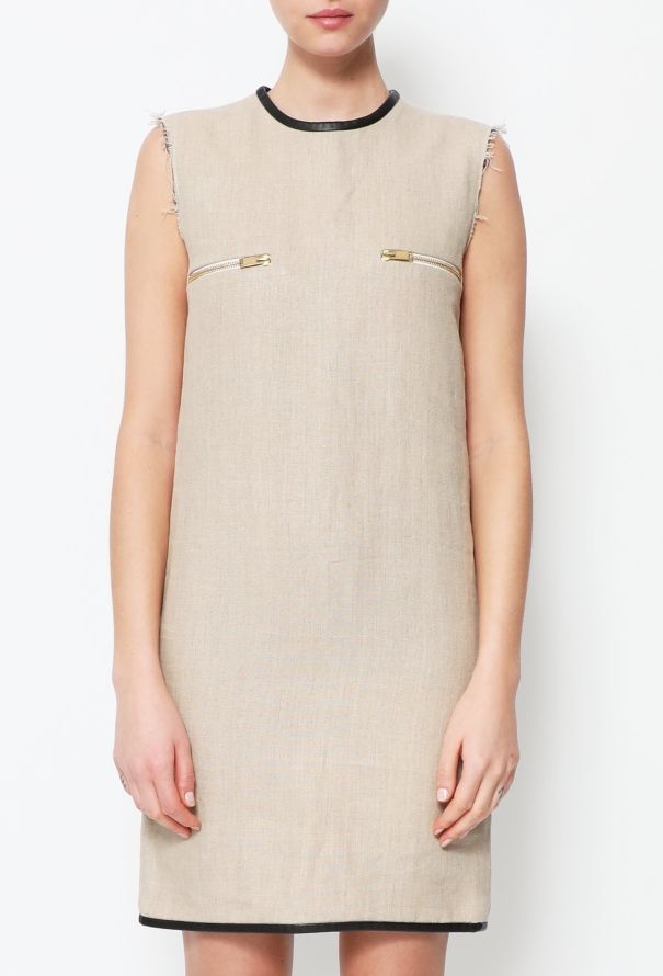 Céline Resort 2011 Leather Trim Dress - 3