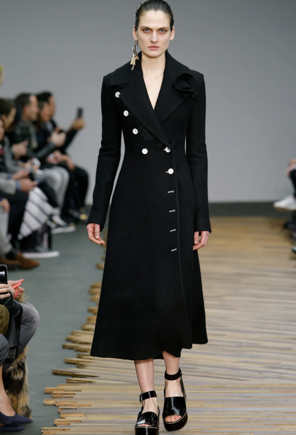 Céline CAMPAIGN F/W 2014 Contrast Wool Coat - 2