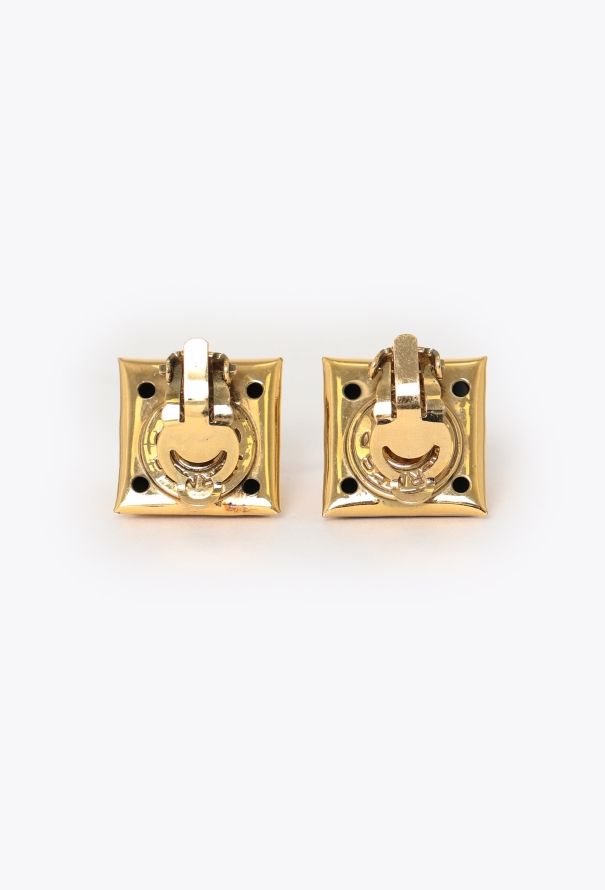 Hermès Medor Pyramid Clip Earrings - 2
