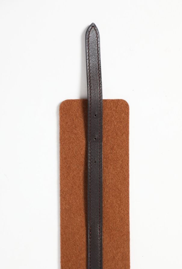 Hermès 2012 Felt & Leather Belt - 6