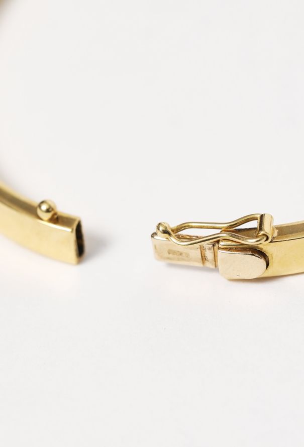 Modern Fine Jewelry 18k Yellow Gold Bangle Bracelet - 7