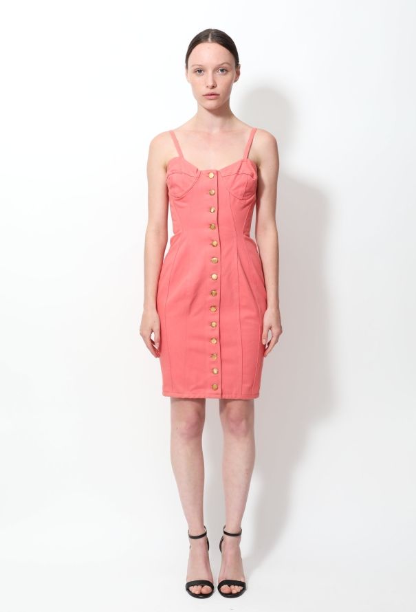 Jean Paul Gaultier Bustier Denim Dress - 1