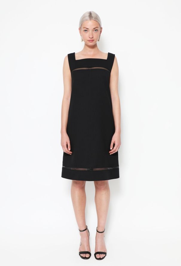 Courrèges 60s Mod Shift Dress Black - 1