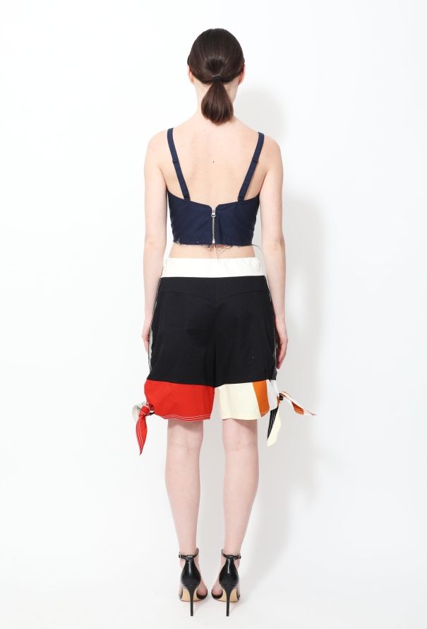 Chloé S/S 2017 Colorblock Tie Shorts - 5