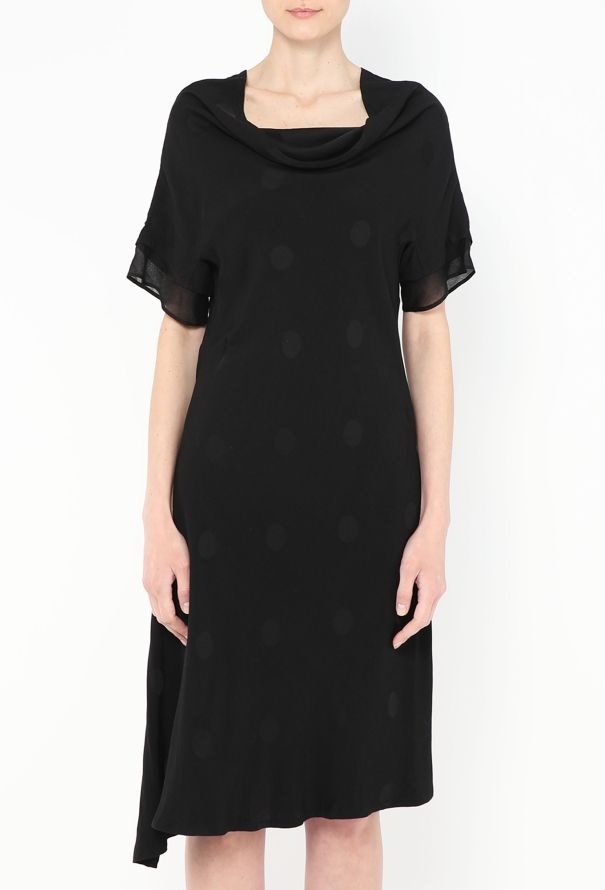 Yohji Yamamoto 2020 Draped Polka Dot Dress - 3