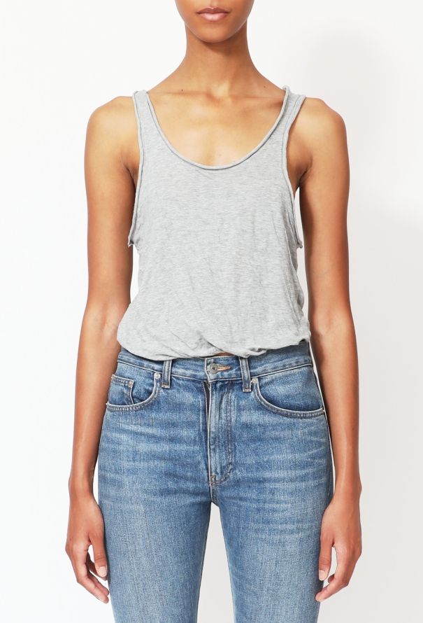 Balenciaga Le Dix Cropped Jersey Tank - 1