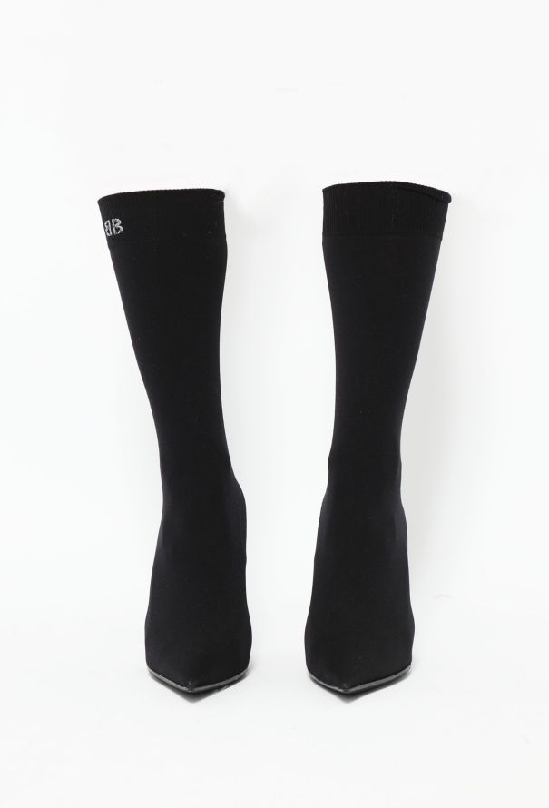 Balenciaga 2017 Knife Stiletto Sock Boots - 3