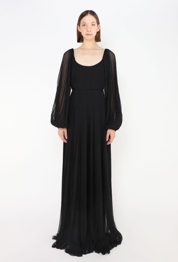 Dior S/S 2024 Pleated Chiffon Gown - 2