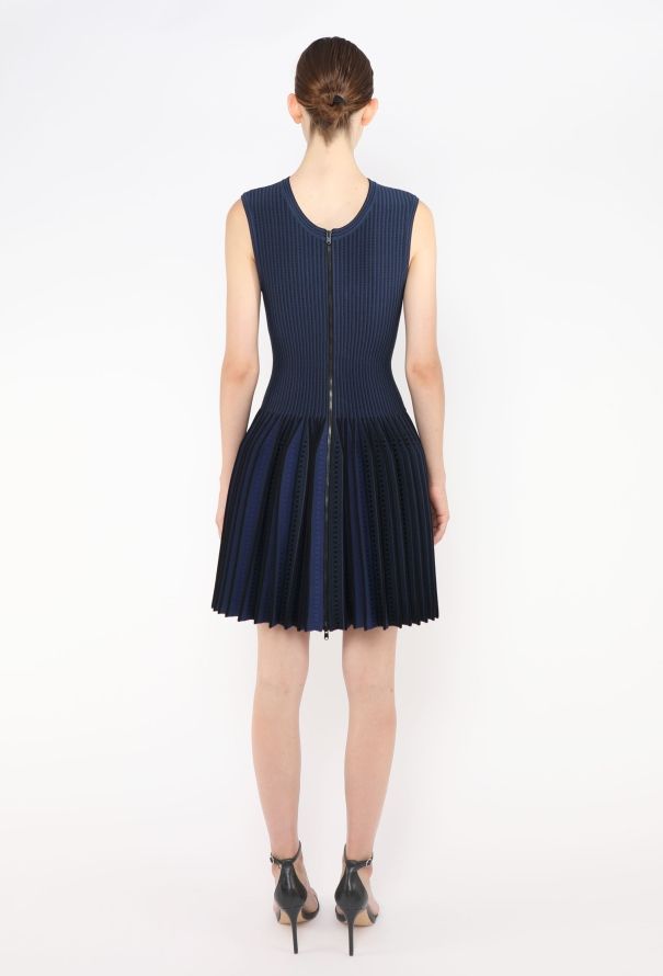 Alaïa Micro Pleated Skater Dress - 4