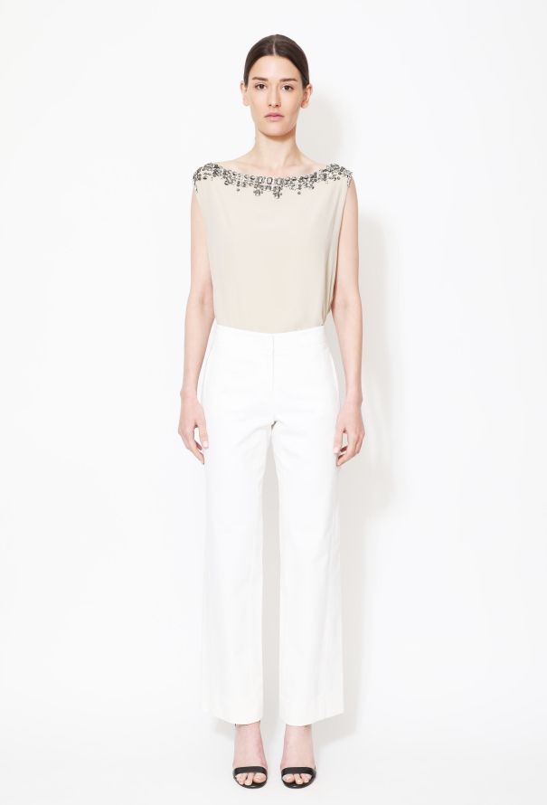 Roberto Cavalli Embellished Silk Top - 1