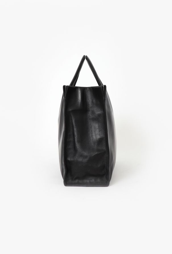 Prada Black Leather Tote Bag - 4