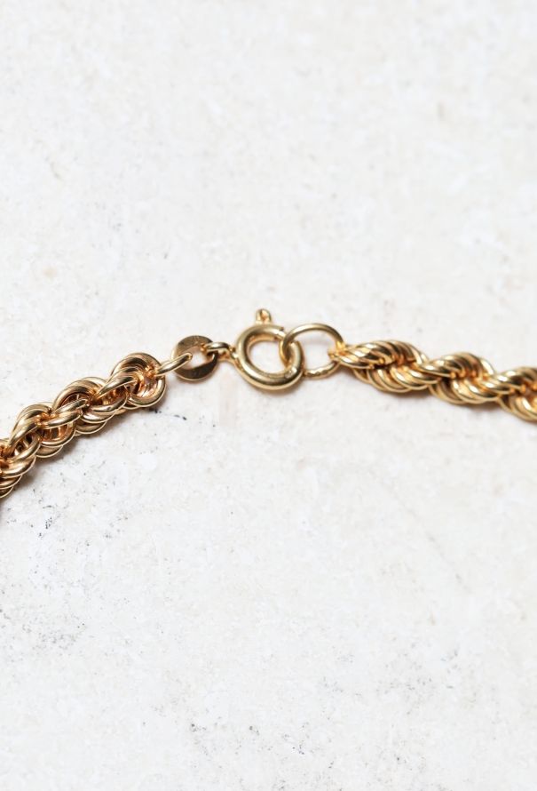 Vintage Fine Jewelry 18k Gold Twisted Sautoir - 4