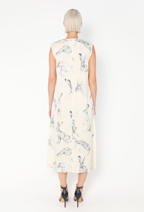 Céline F/W 2015 Wonderland White Silk Dress - 5