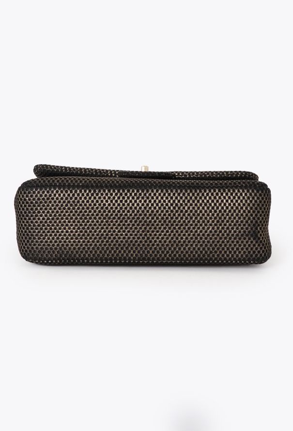 Chanel Perforated Jersey Jumbo Double Flap Bag - 7