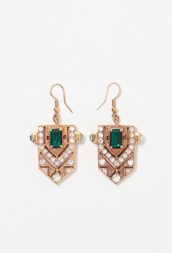 Modern Designers Mawi Deco Crest Earrings - 1