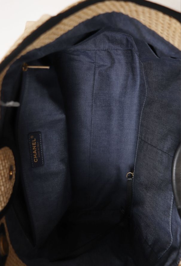 Chanel Raffia Medium Deauville Tote Bag - 12