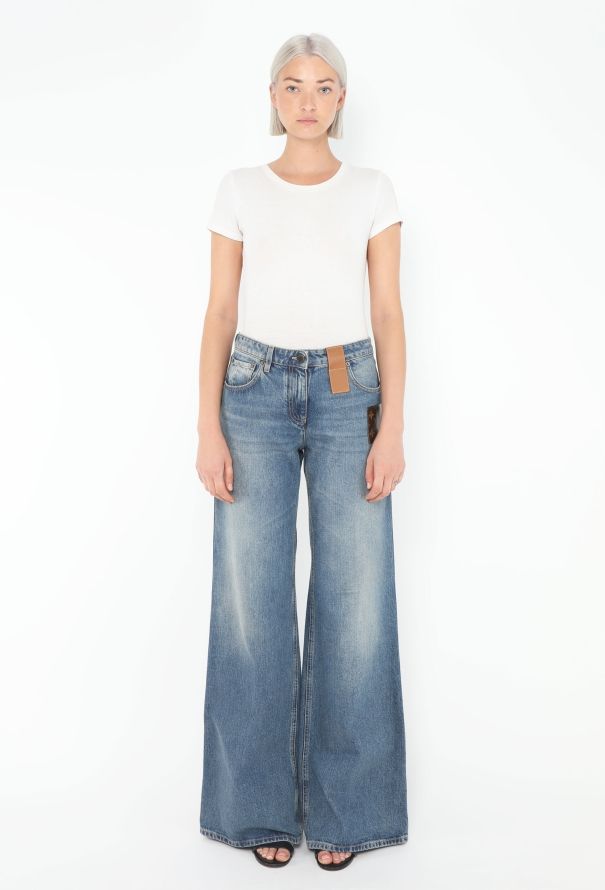 Louis Vuitton 2024 Monogram Wide-Leg Jeans - 3