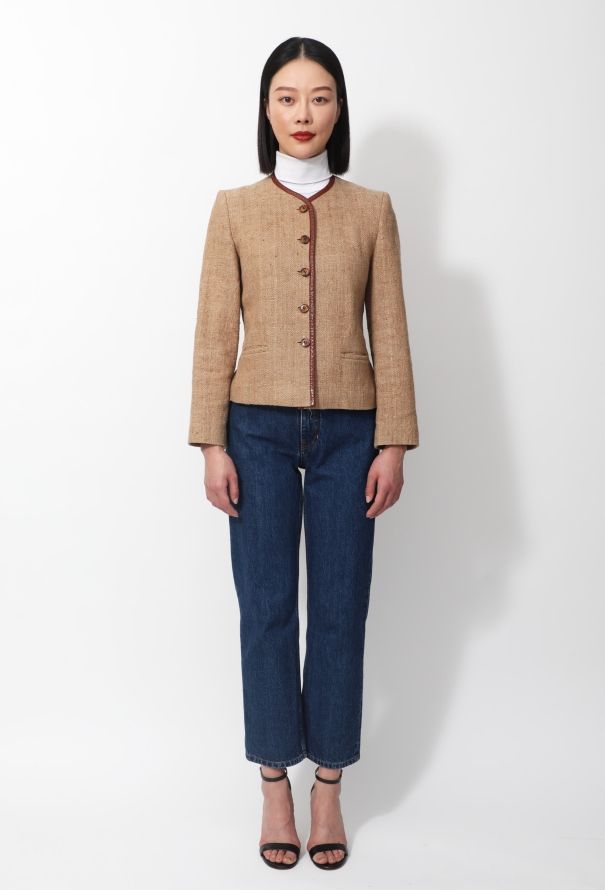 Leather Trim Jacket - 3