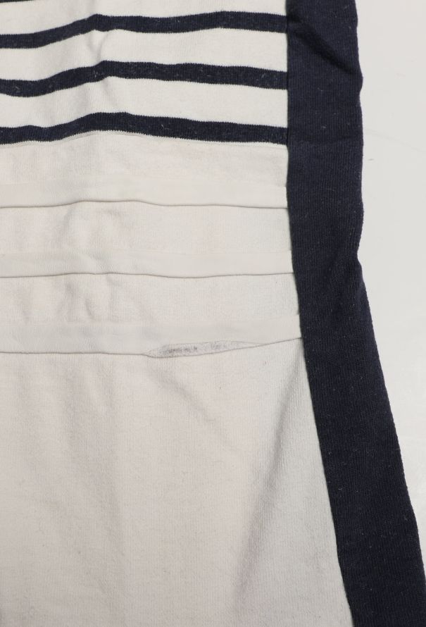 Céline Leather & Cotton Marinière Top - 6